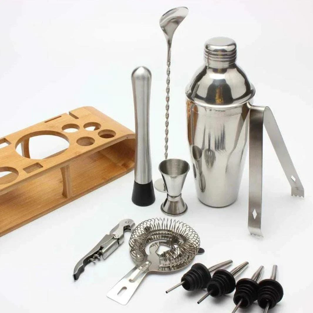 12-Piece Cocktail Shaker Set – 750ml Professional Bartender Kit with Accessories cocktail and barware Cocktail & Barware Tool Sets