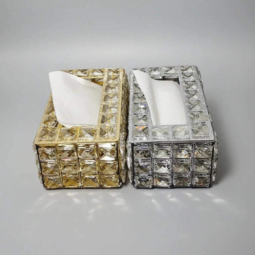 High Quality Crystal Serviette Holder – Elegant Table Napkin Stand napkin holders Napkin Holders