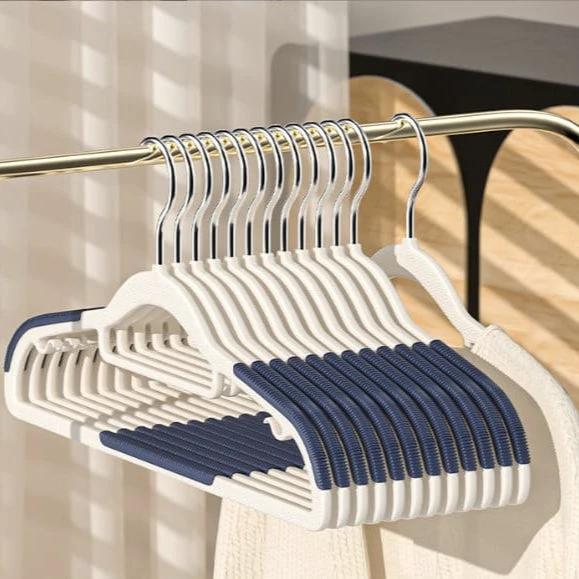 10-Piece ABS Hanger Set with Antislip Design for Sturdy Closet Organization Hangers & Hooks Hangers