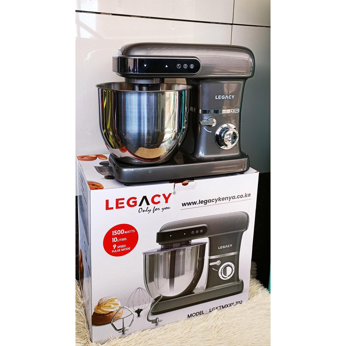 10L Legacy Stand Mixer | Dual Settings | Digital & Manual Controls | Durable Construction | Powerful Performance