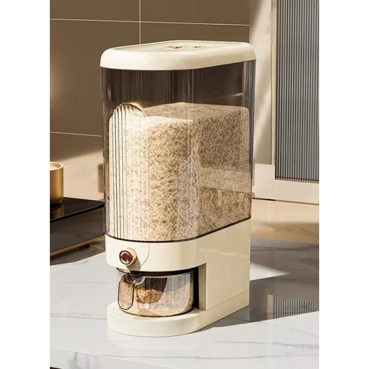 10kg Automatic Rice Dispenser with Moisture-Proof Sealed Bucket