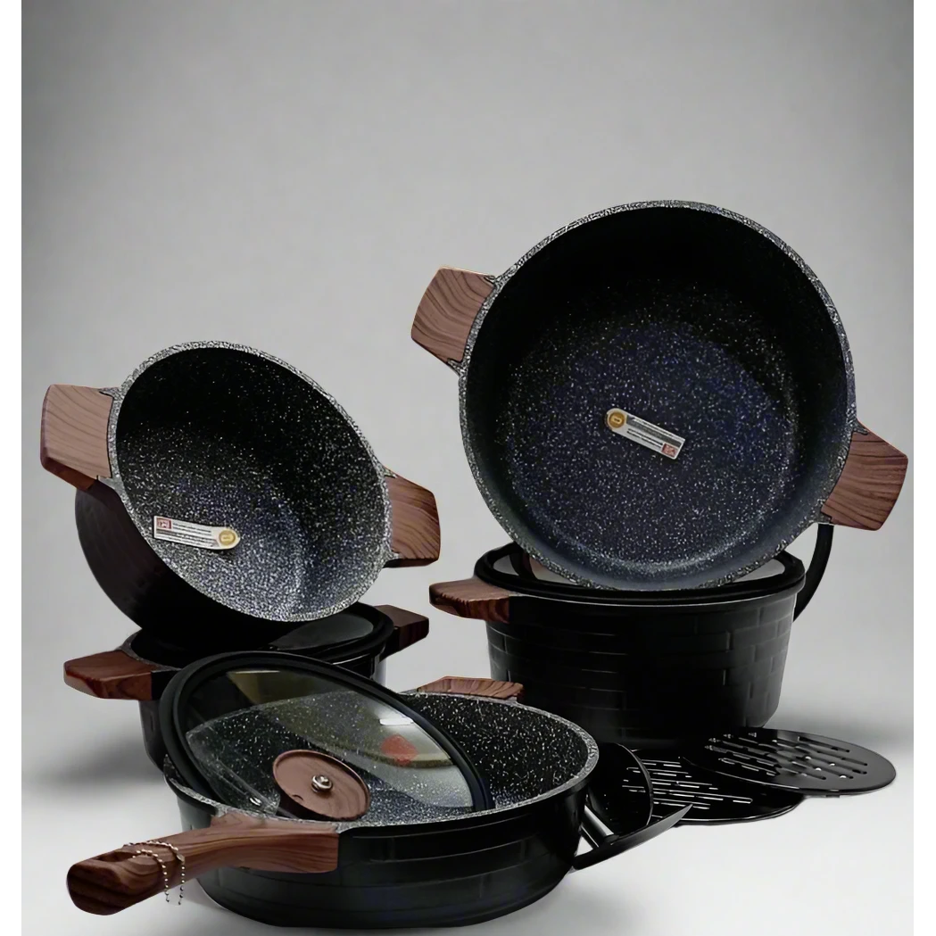 13Piece Granite Coating Cookware Set Durable & Stylish Cookware Cookware Sets