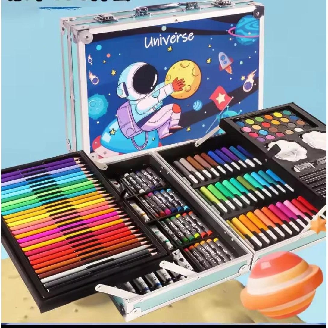 145pcs Complete Art Set for Kids and Adults with Carrying Case Toys & Learning Activities Drawing & Painting Kits