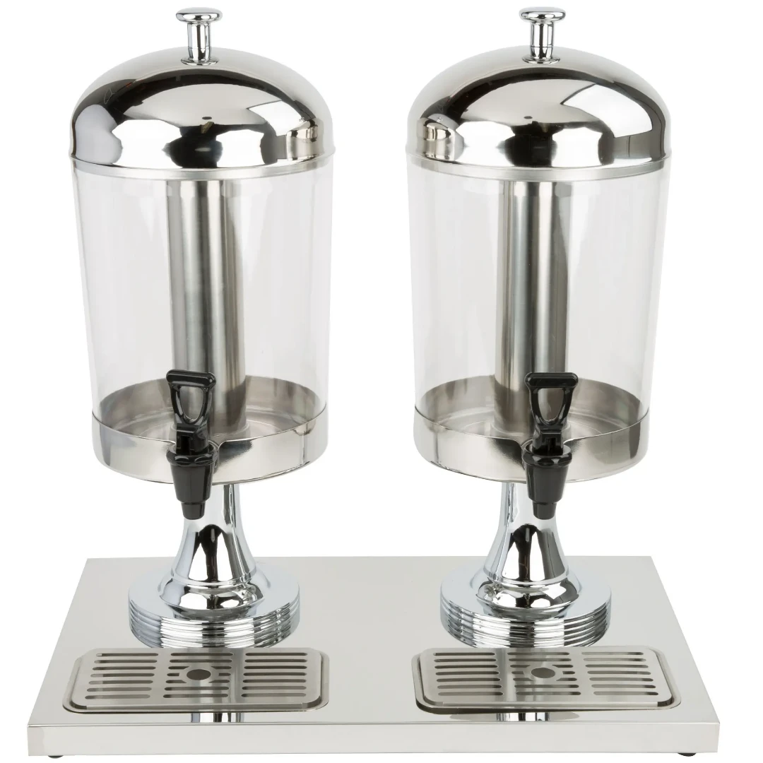 16 Ltr (8x2Ltr) Stainless Steel Double Juice Dispenser Kitchen appliances Beverage Dispensers