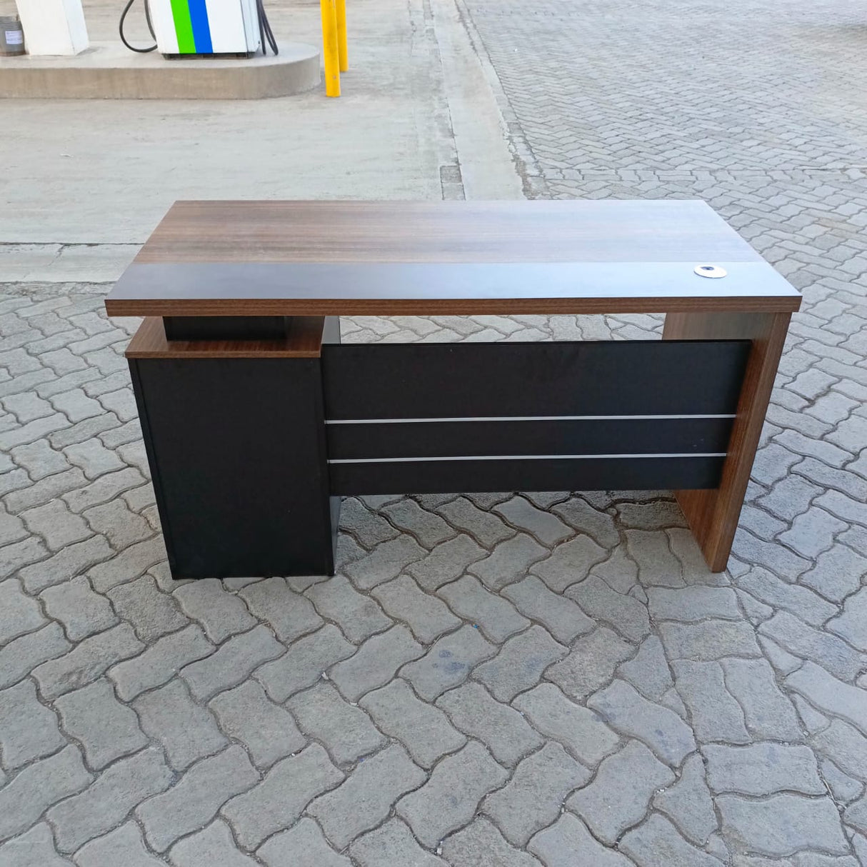 1.2m Modern Office Desk with 3-Drawer Storage Cabinet