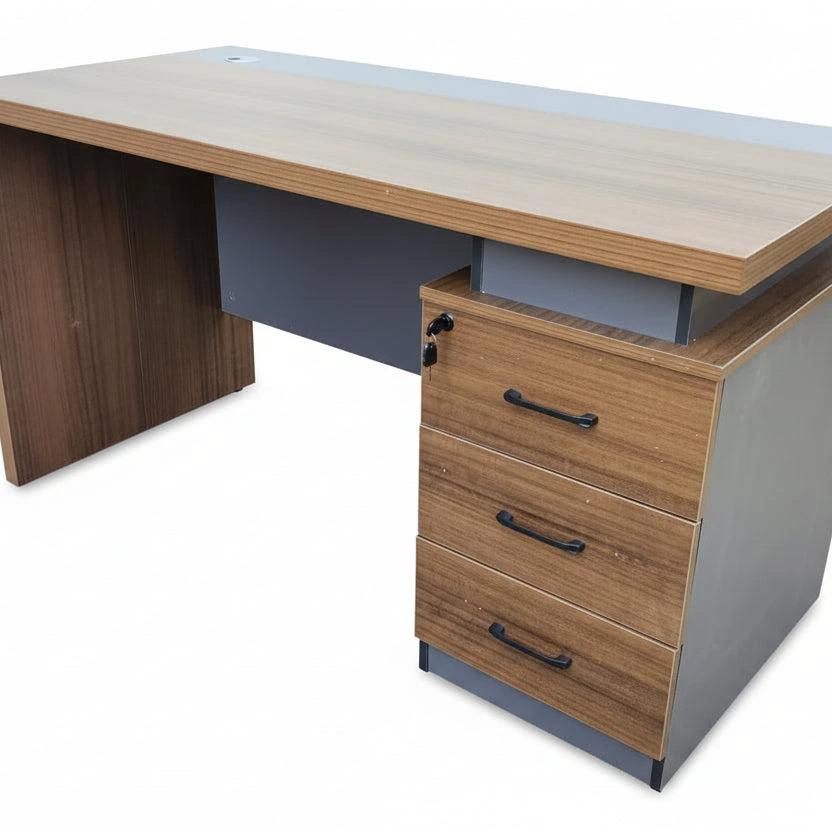 1.2m Modern Office Desk with 3-Drawer Storage Cabinet Office furniture Desks