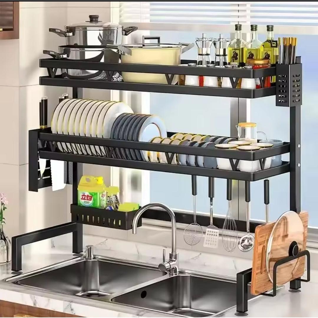2 Layer Over the Sink Dish Drainer |Space Saving & Practical