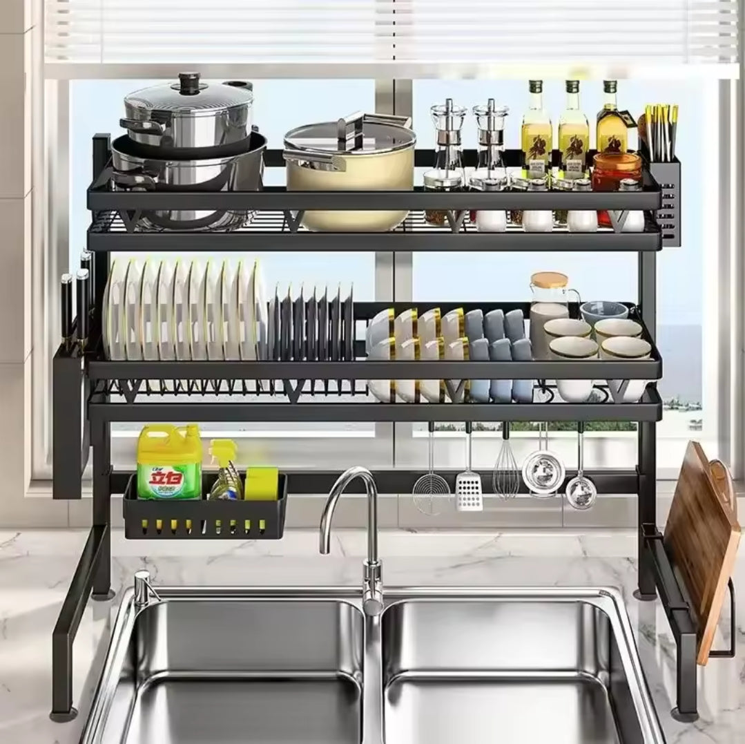 2 Layer Over the Sink Dish Drainer |Space Saving & Practical