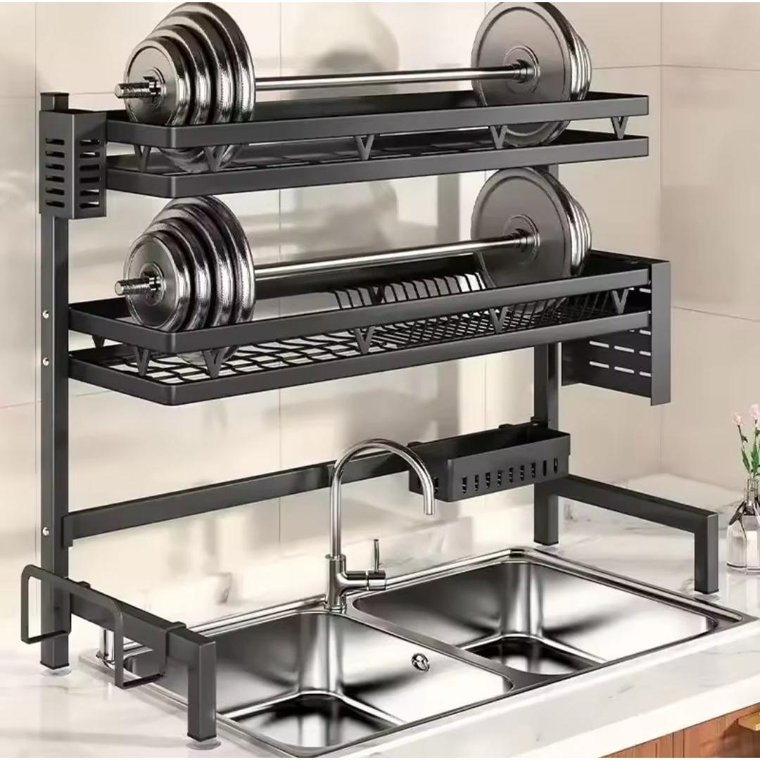 2 Layer Over the Sink Dish Drainer |Space Saving & Practical