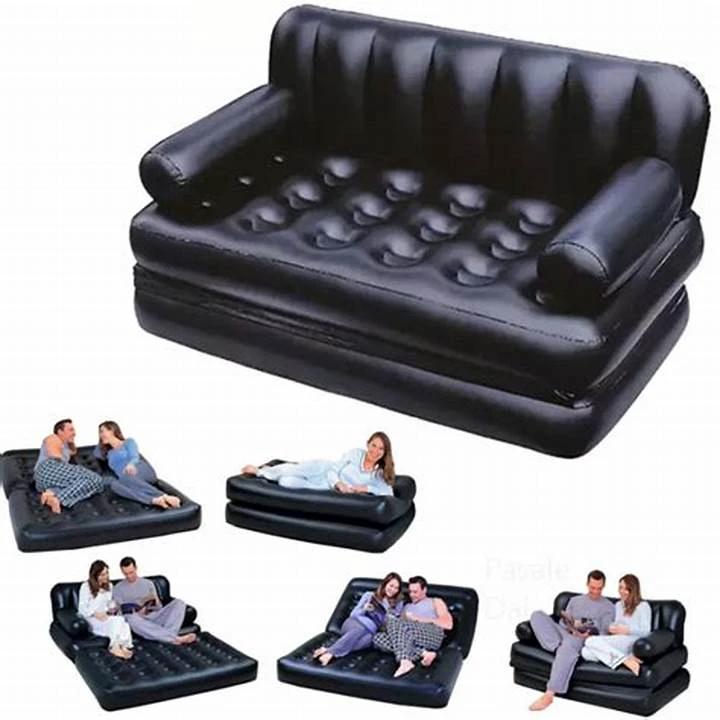 2 Seater Inflatable Pullout Sofa with Manual Pump Inflatable sofa Sofas