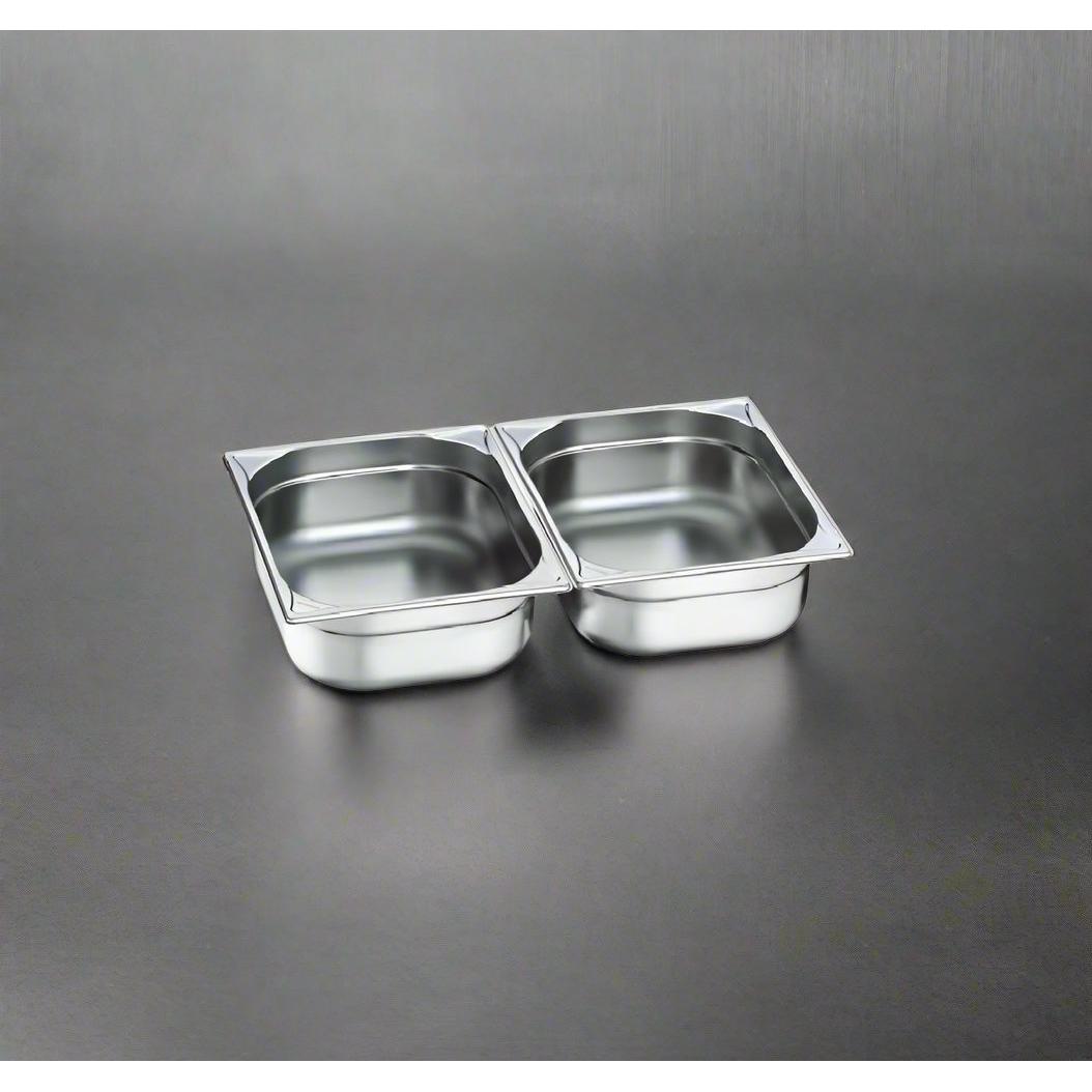 2 pcs Food Pan (Insert) for SG-433/2 Double Cheffing Dish | High Quality Stainless Steel