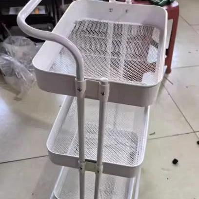 Multi-Functional Metallic Storage Trolley – 3 Tier Carts & Islands
