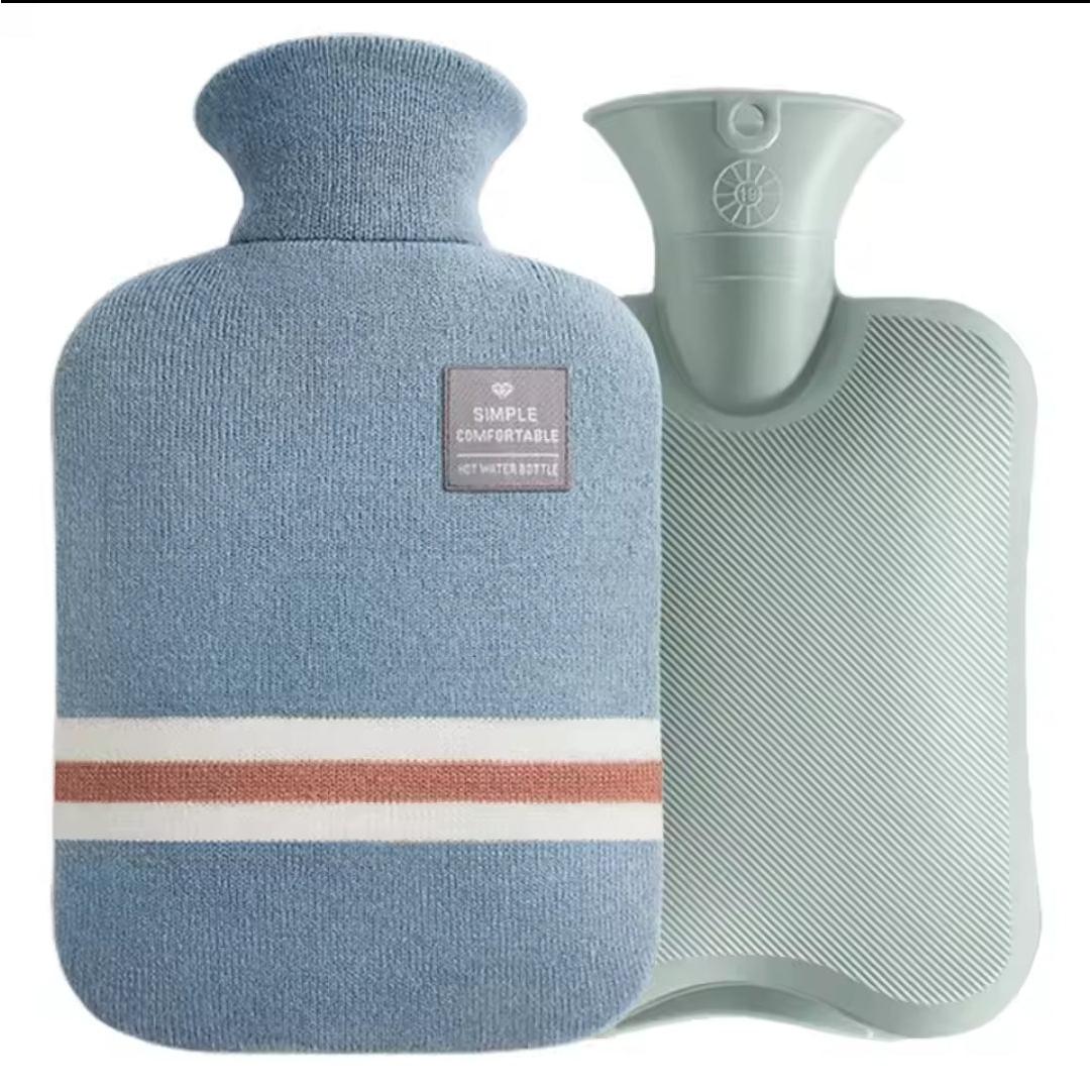 2L Hot Water Bottle with Cover Keep Warm & Relieve Aches