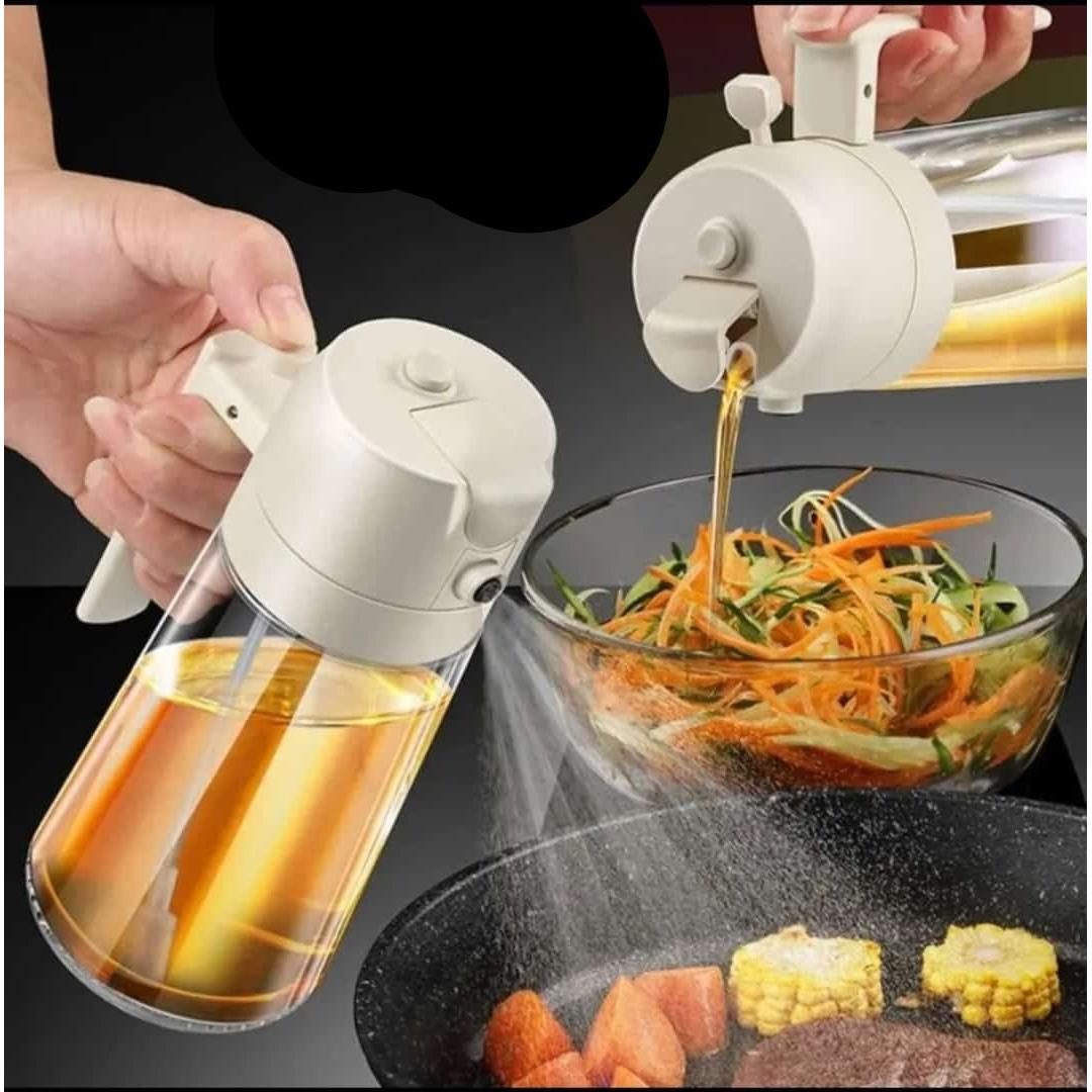 2in1 Glass Oil Dispenser | Stylish & Functional 450 ml Capacity
