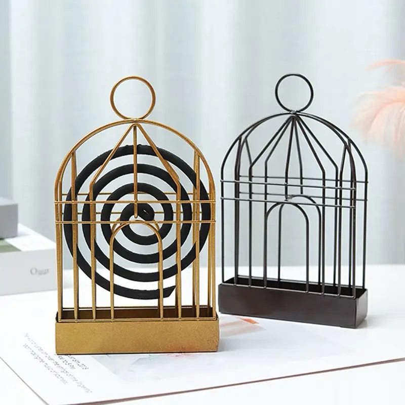 2pcs Handmade European Style Bird Cage Mosquito Coil Holder