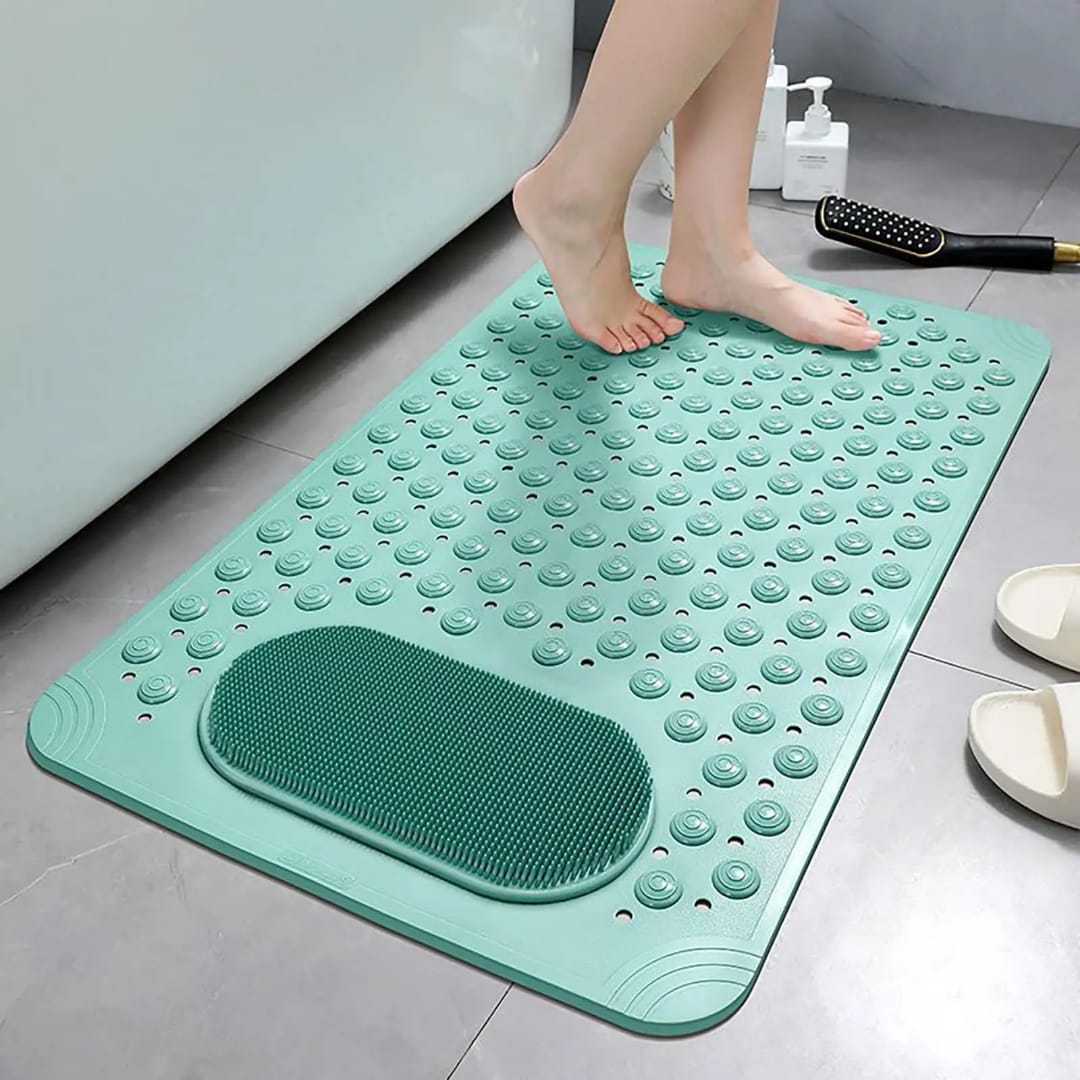 2pcs Rubber Kitchen Mats Set Anti-Slip Waterproof Cushioned