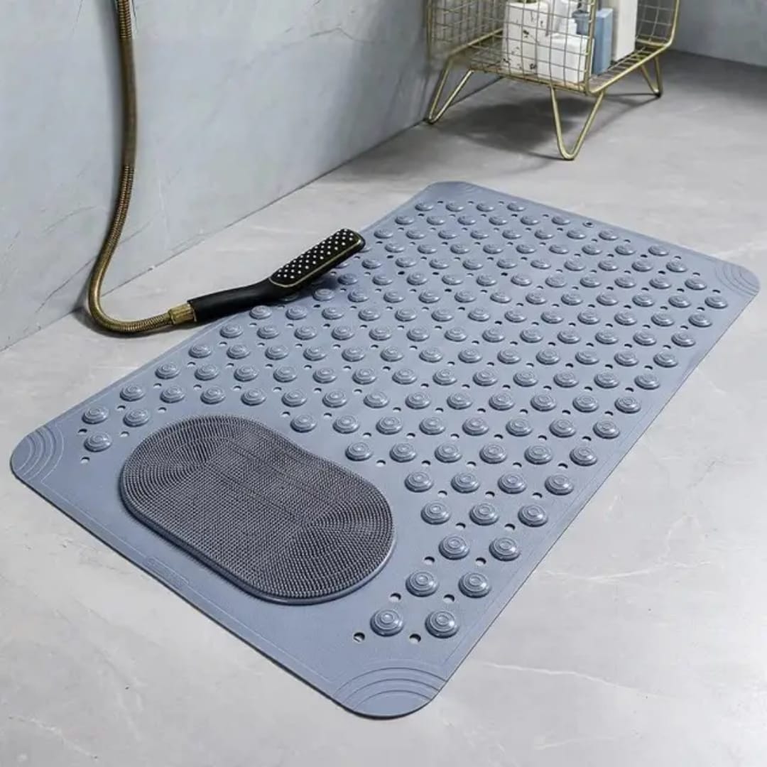 2pcs Rubber Kitchen Mats Set Anti-Slip Waterproof Cushioned