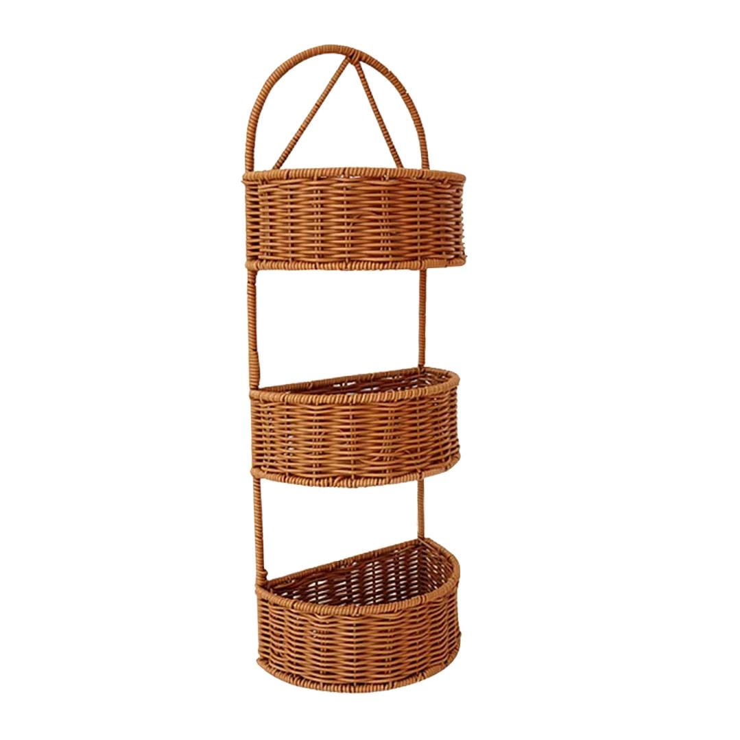 3 Layer Weaving Gel Shelf Organizer | Kitchen Spice Arrangement Caddy