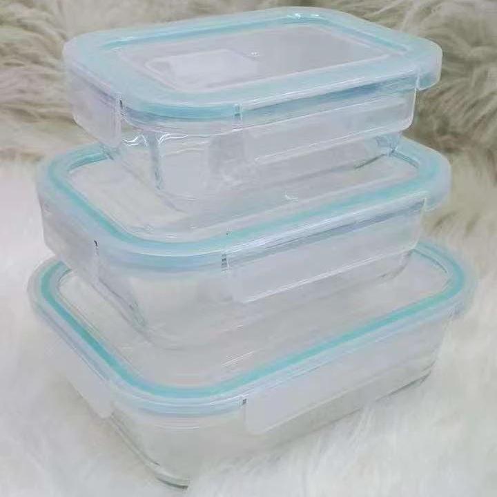3-Piece High Borosilicate Glass Food Container Set with Insulated Lunch Bag Lunch Bag Lunch Box Sets