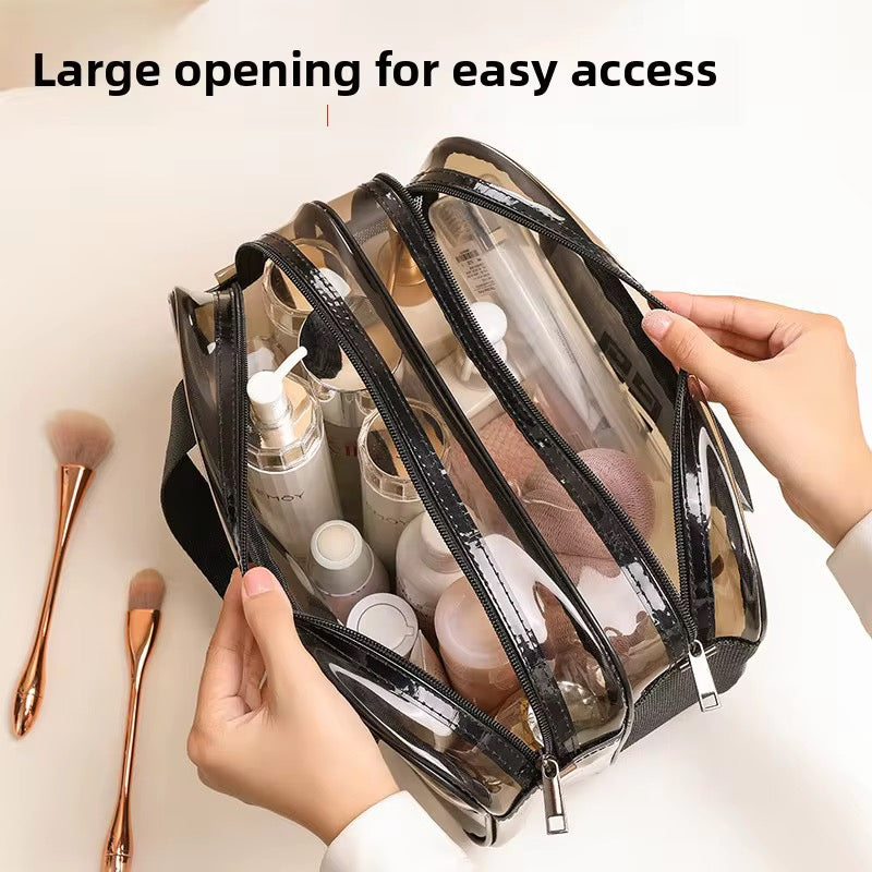 3-Piece Waterproof Travel Bag Set – Multipurpose Pouches for Toiletries, Makeup & Wet Clothes