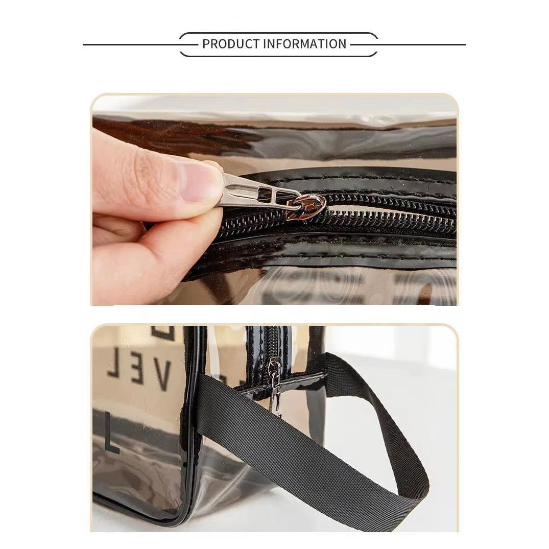 3-Piece Waterproof Travel Bag Set – Multipurpose Pouches for Toiletries, Makeup & Wet Clothes Suit cases and Travel Bags Travel Pouches