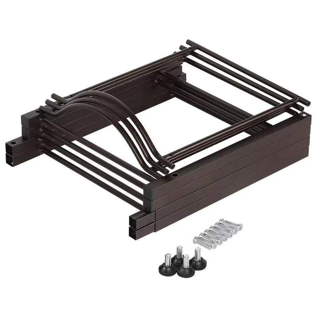 3-Tier Heavy-Duty Water Bottle Holder Rack – Space-Saving Carbon Steel Storage | Black Kitchen Counter & Beverage Station Organizers