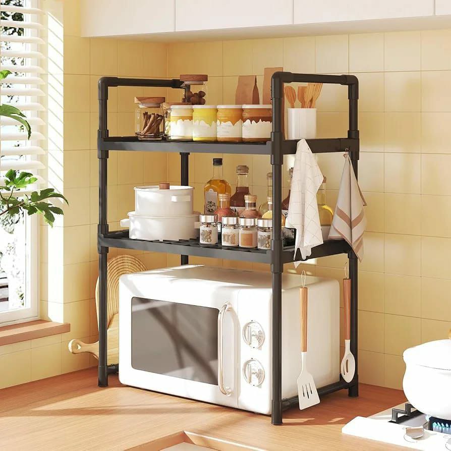 3 Tier Microwave Stand & Multipurpose Carbon Steel Storage Rack