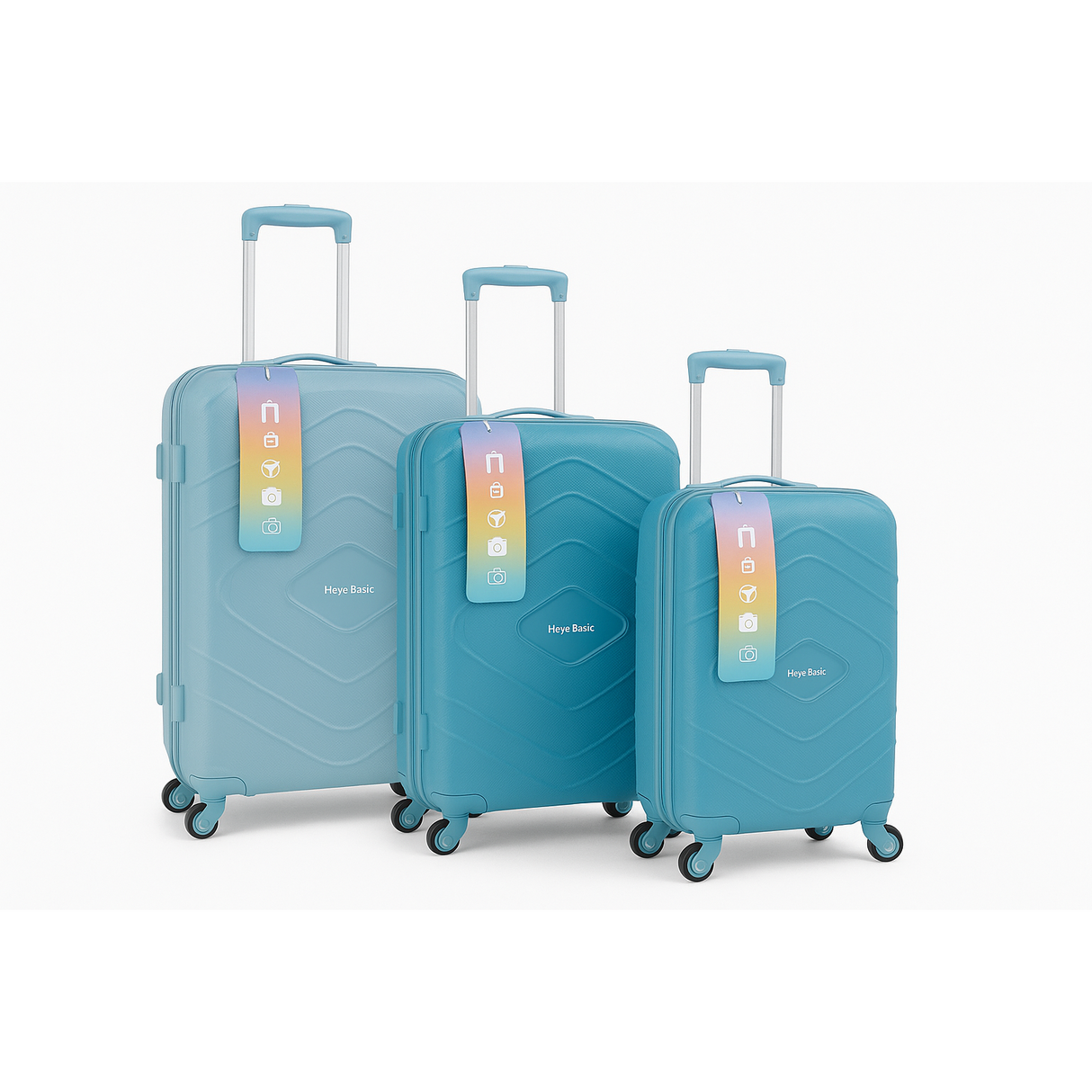 3 in 1 Luxurious Unbreakable PP Suitcase Set Durable, Lightweight & Travel Ready