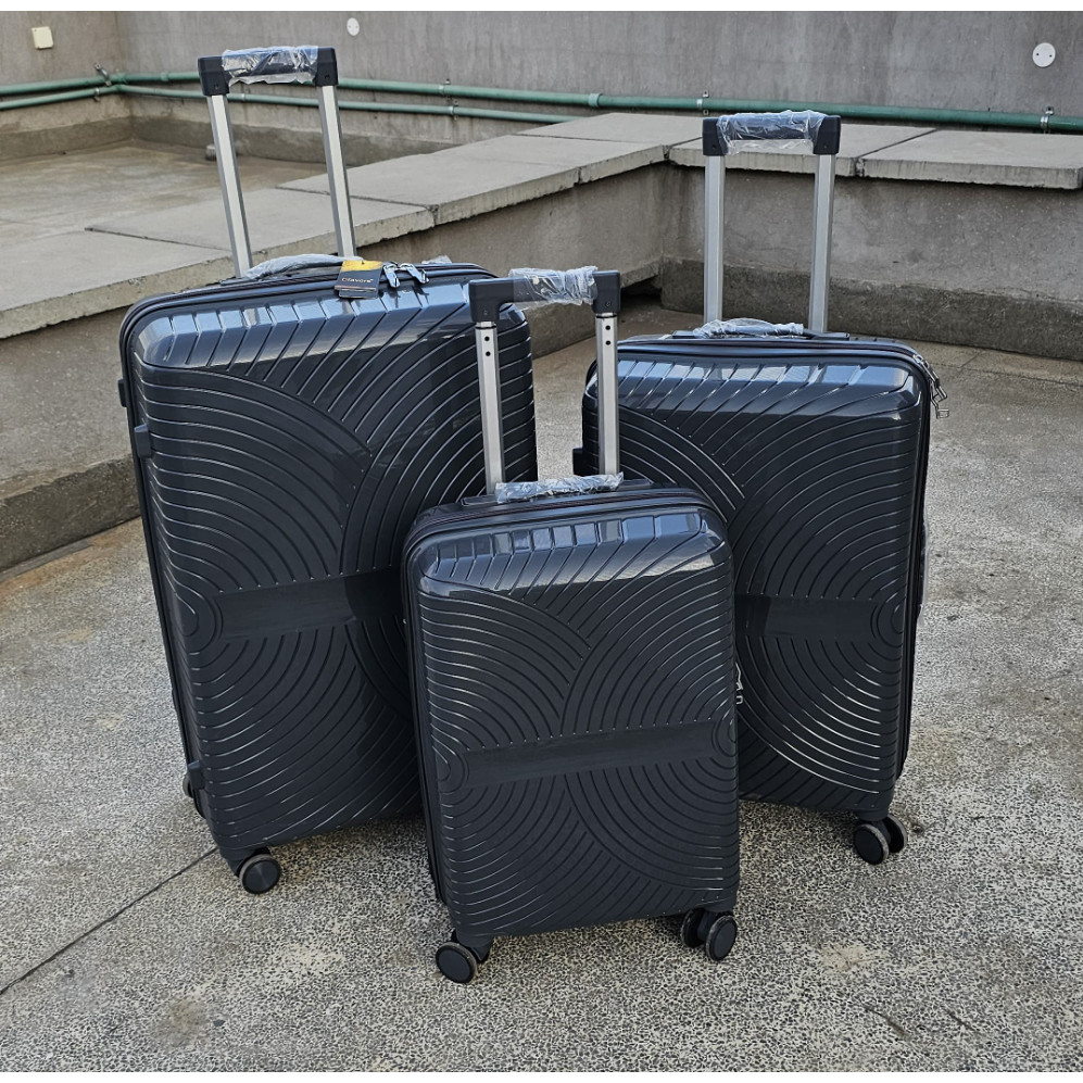 3 in 1 Luxurious Unbreakable PP Suitcase Set Travel with Class