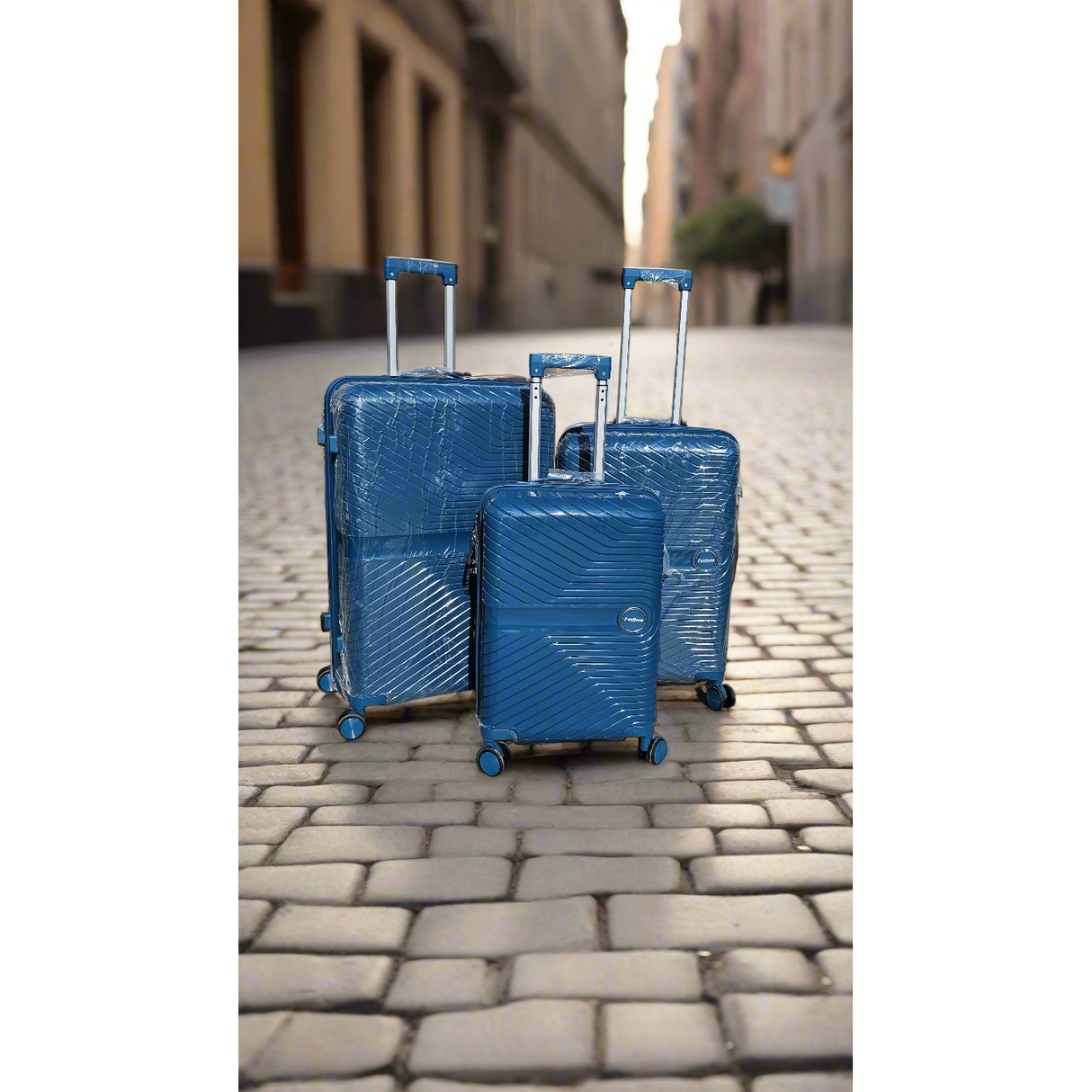 3 in 1 Luxurious Unbreakable PP Suitcase Set Travel with Class