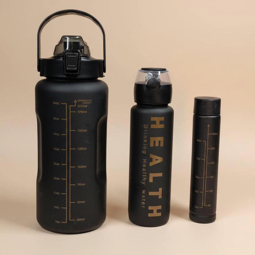 3 in 1 Motivational Water Bottles Set 2000ml 900ml 300ml Beverage bottle Water Bottles