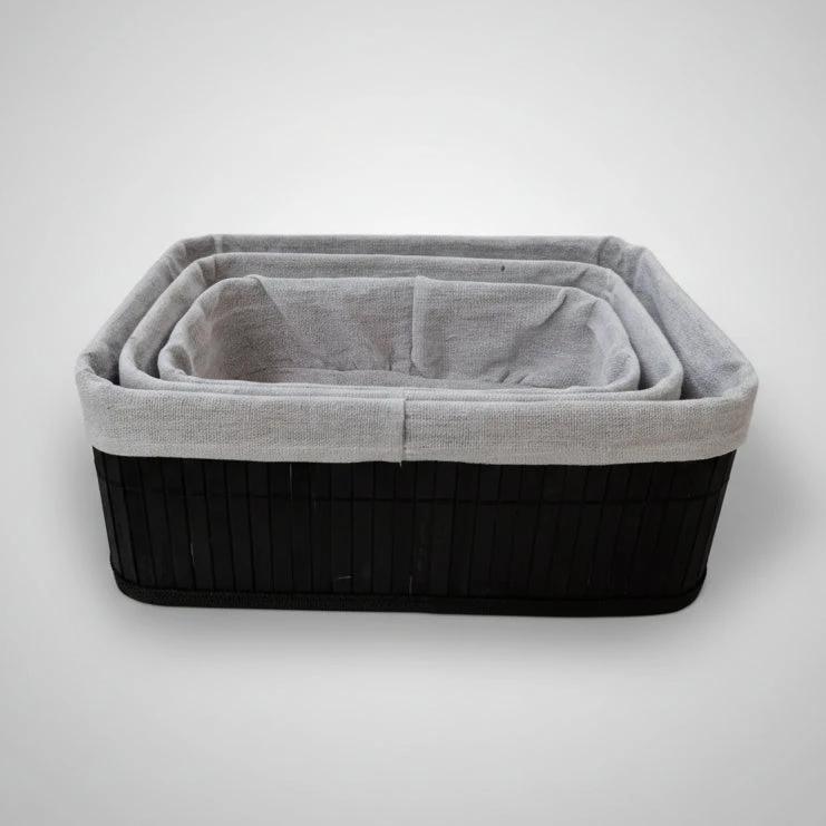 3-in-1 Organising Wicker Baskets – Multipurpose Storage Set Storage baskets Storage & Organization