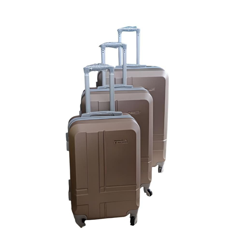 3 in 1 Rubber Suitcase Set | Durable Luggage with 3 Sizes for Travel | Lightweight, Sturdy, and Travel-friendly