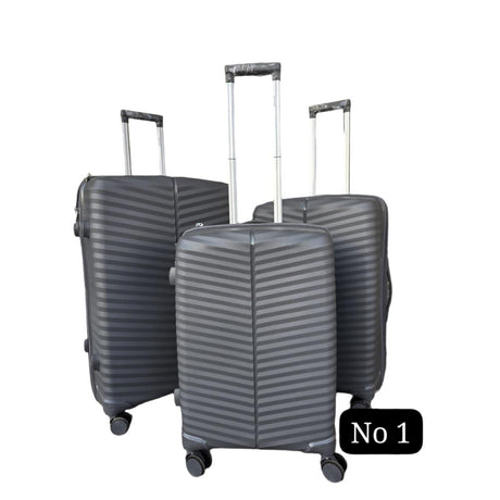 3 in 1 Unbreakable PP Suitcase Set | Zipper Closure, 360 Spinner Wheels, Telescopic Handle | Sizes: 75cm, 69cm, 59cm