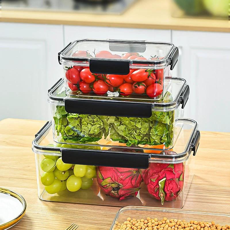 3 pcs Acrylic Food Storage Containers 3000ml, 1400ml and 550ml. storage containers Food Storage Containers