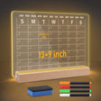 33x23 cm Office Home Desktop Planner with LED Stand With Pens, Pen Holder, & Eraser