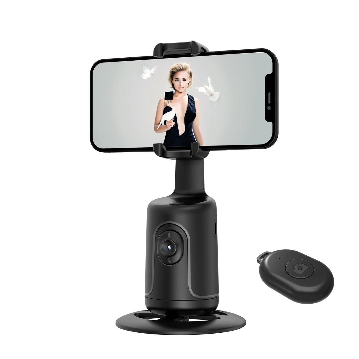 360 Rotation AI Tracking Camera Phone Stand Portable Rechargeable phone stand Mobile Phone Stands