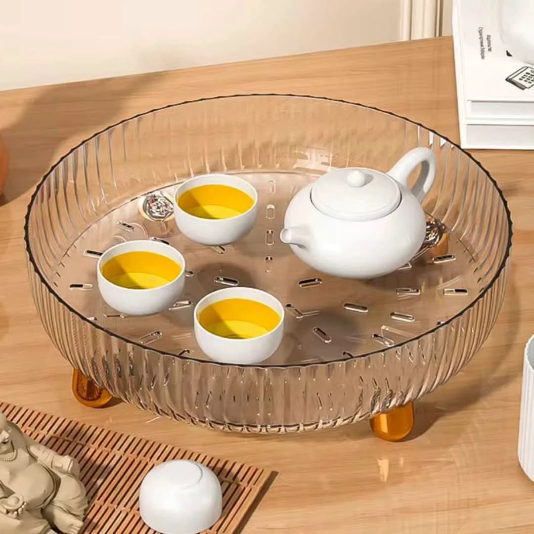360° Rotating Turntable Organizer Acrylic Storage Tray 29cm Storage and Organization Household Storage Containers