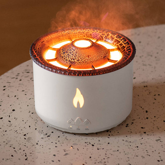 360ml Volcano 3D Flame Ultrasonic Aroma Diffuser | Fragrant Air Humidifier