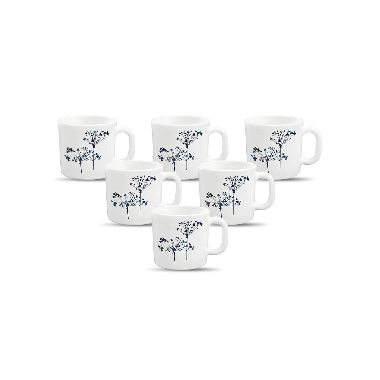 36pcs 29 cl Mugs | Aqua Spray | Refreshing and Vibrant | Porcelain