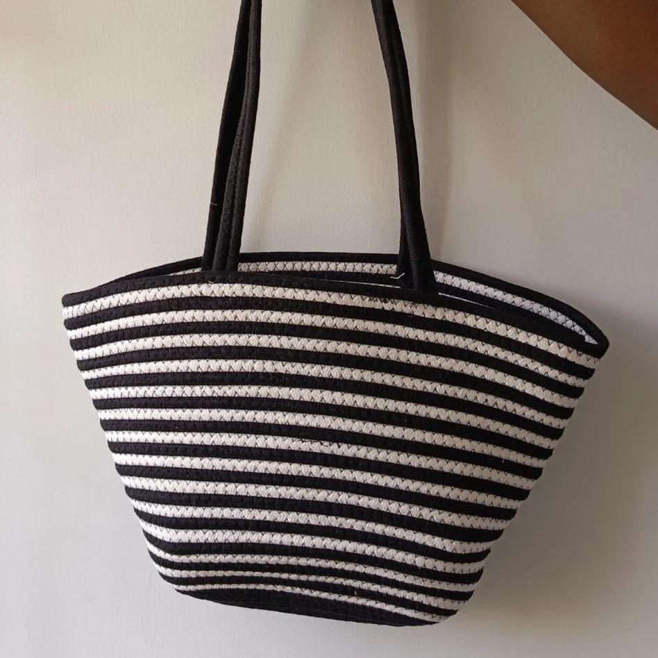 Large Capacity Straw Woven Bag - 45x27cm Bags & Accessories Beach Bags