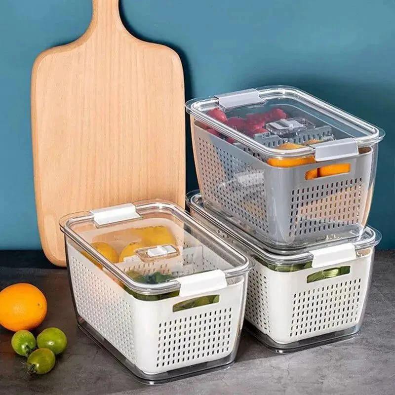 3.5L Refrigerator Freshness Storage Box / Drain Basket Storage Containers Food Storage Accessories