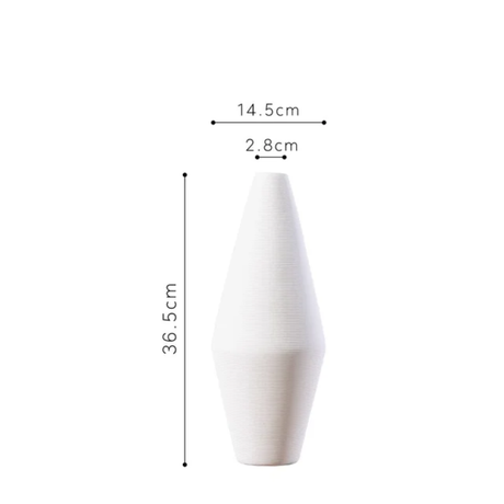 3pc Simple Elegant Ceramic Vases Set for Modern Home Décor