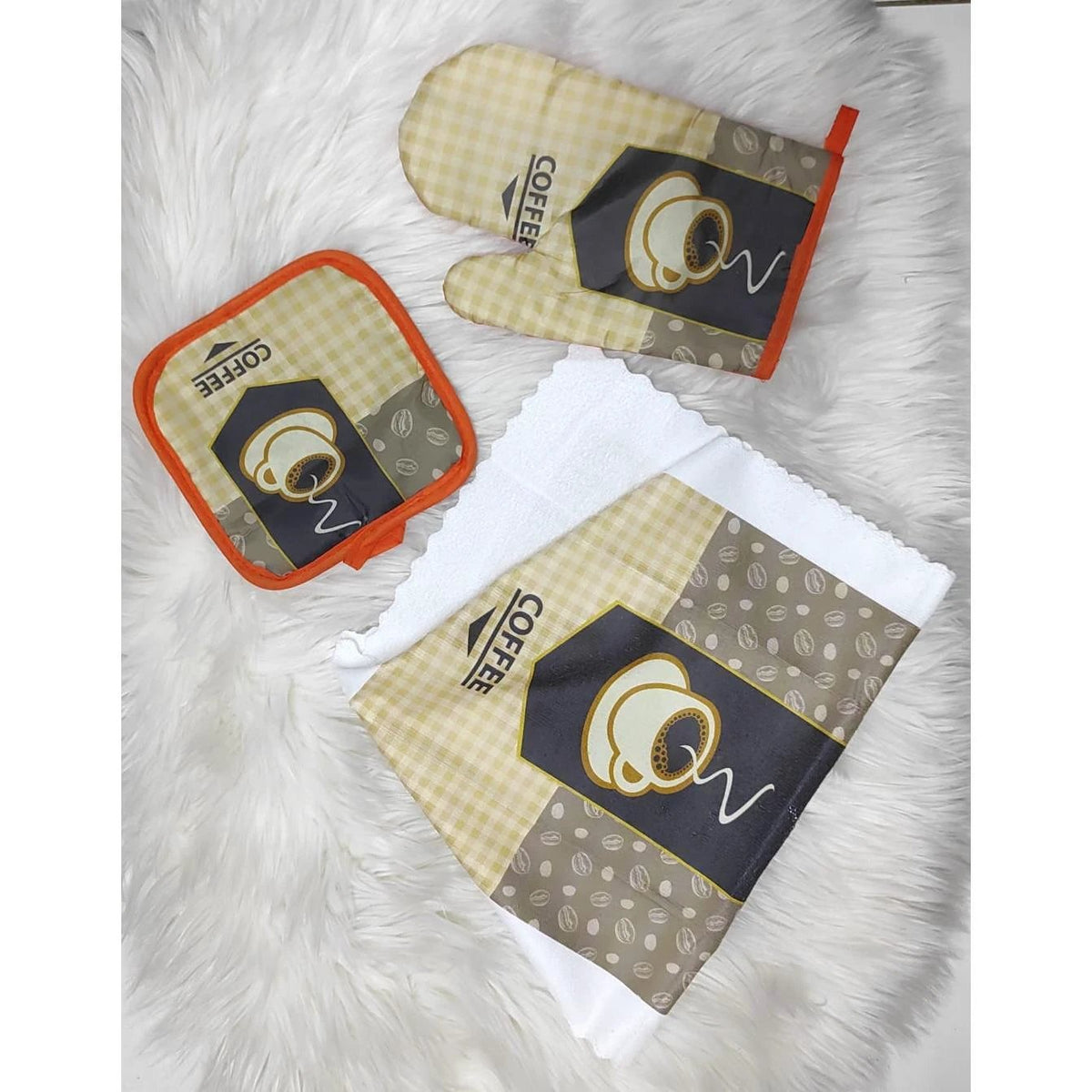 3pcs Heat Resistant Kitchen Glove and Pot Holder Set kitchen and dinning Kitchen & Dining