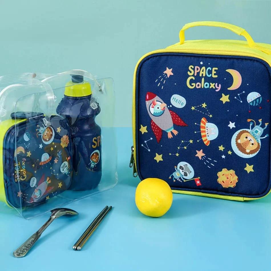 3pcs Kids Unicorn Lunch Bag Set with Kettle and Lunch Box – Thermal Insulated Lunch Bags