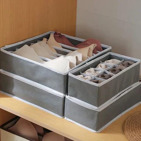 4-in-1 Foldable Undergarment Drawer Organizer Set Closet Organizers Closet Organizers