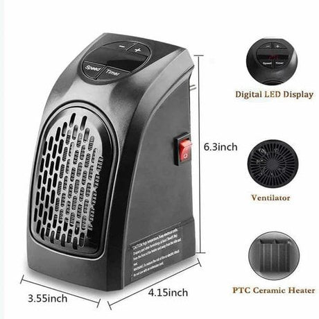 400W Portable Mini Electric Handy Room Heater for Indoor Use