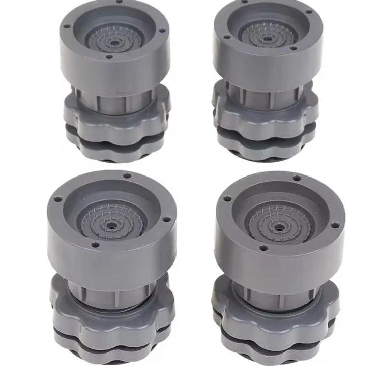 4Pcs Heavy Duty Adjustable Height Washing Machine Anti Vibration Pad Shock Absorbing Non-Slip Feet Pads for Refrigerator & Furniture Protection Home Comfort Appliances Washer & Dryer Accessories