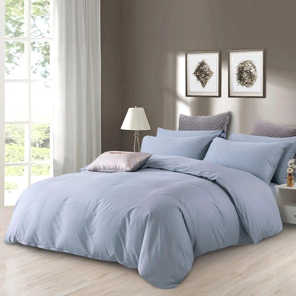 4pc Plain High Quality Duvet Cover Set (Soft Glam Edition) | Luxurious Microfiber Fabric | Complete Bedding Set Bedding Bed Sheets