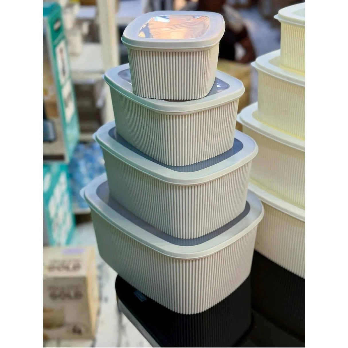 4pcs Multipurpose Storage Containers – Leak Proof and Microwave Safe Food containers Food Storage Containers